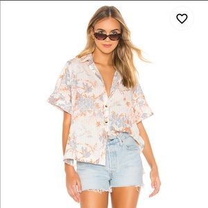 Medium Free People Love Letters Button-Down Shirt